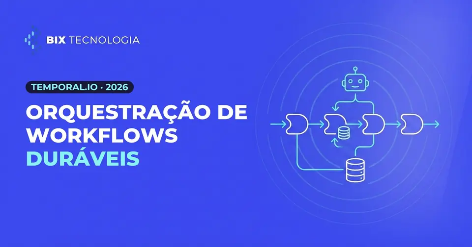 Ilustra��o de um workflow dur�vel com checkpoint de estado, pipeline de dados e agente de IA, representando a orquestra��o de workflows dur�veis do Temporal.io